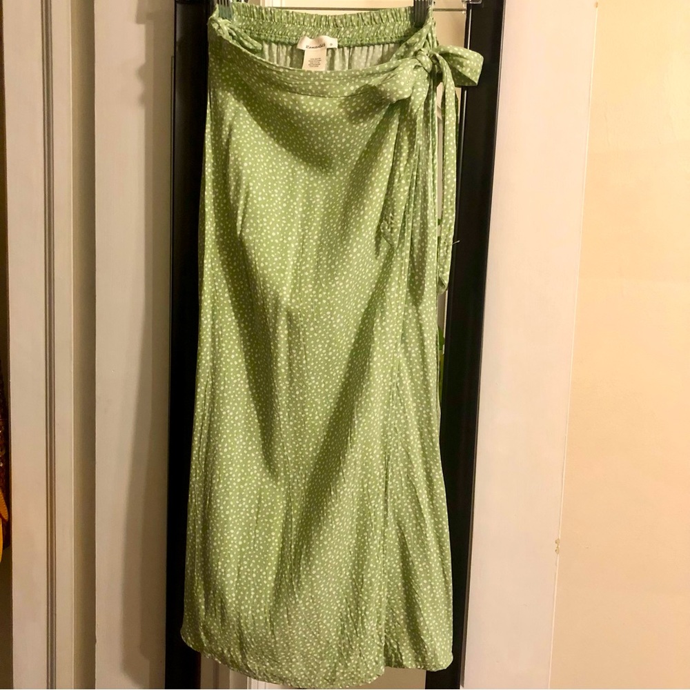 Urban Romantics polka dot wrap skirt